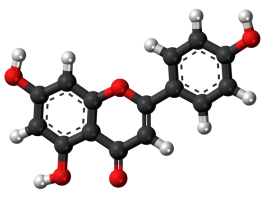 Apigenin molekula